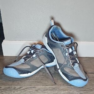 Sperry Women's Gray and Blue Casual Sneakers Gripx Technology Wave Siping